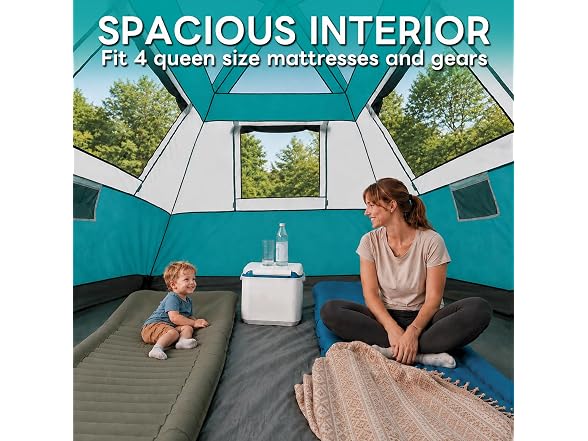 Hewolf Instant Tent 4-6 Person Camping