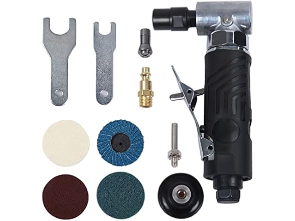 Angle Air Die Grinder 1/4" w/4 Discs