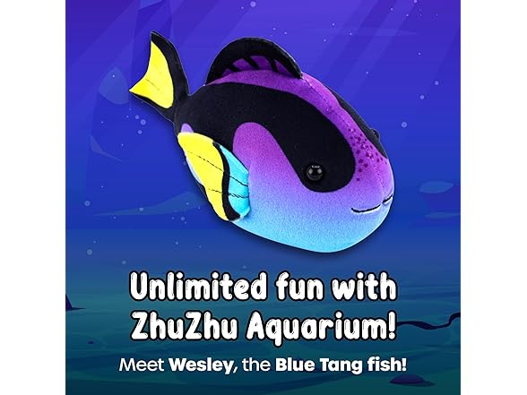 ZhuZhu Aquarium Submarine + Motorized Fish Toy (Blue Tang)