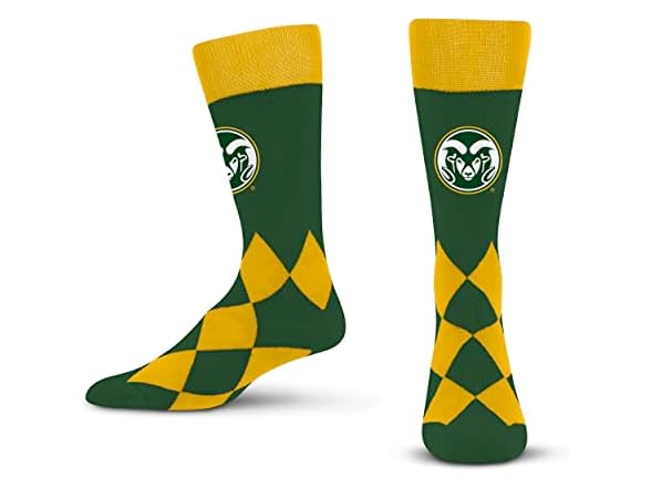CSU Rams Big Diamond Team Socks