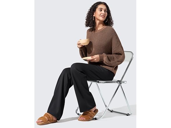 G4Free Women (L) Wide Leg Sweatpants Lined Fleece