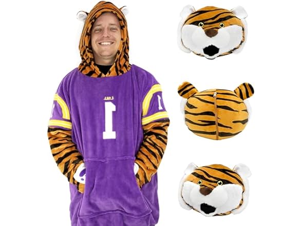 LSU Wearable Blanket Hoodie