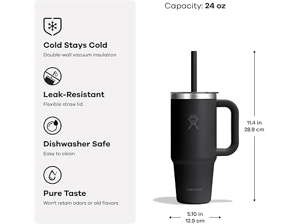 Hydro Flask 24oz Travel Tumbler - Cloud Pink