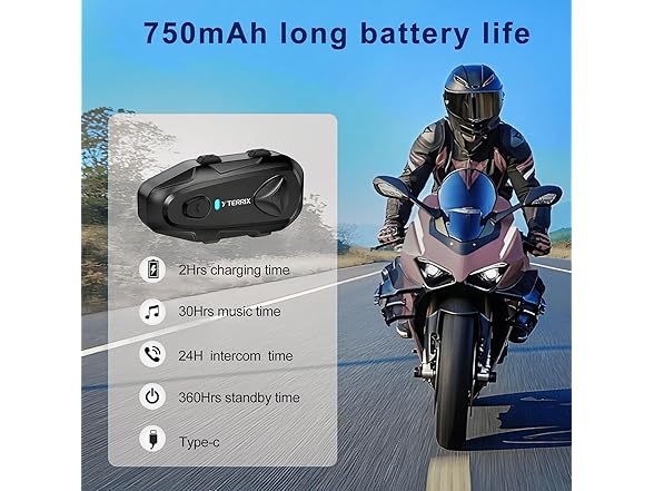 Q4 Motorcycle Bluetooth Headset