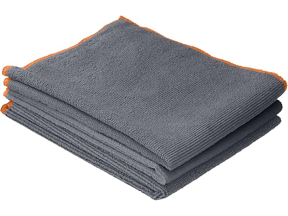 Superio Microfiber Cleaning Cloth for Cars (Grey), 30 Pack