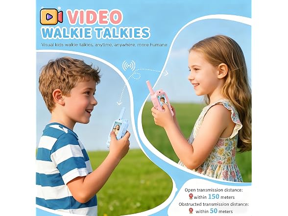 Video Walkie Talkies for Kids, 2 Pack