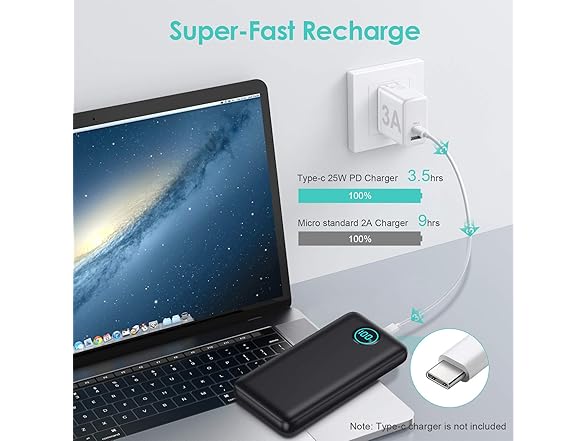30800mAh 3 Output Power Bank