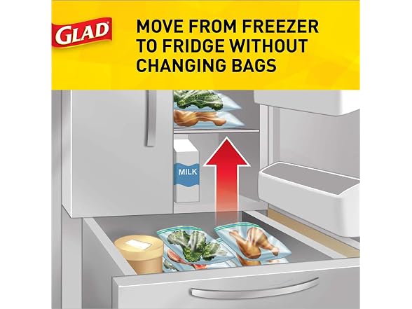 Glad Freezer Bags 1 Gallon 36ct