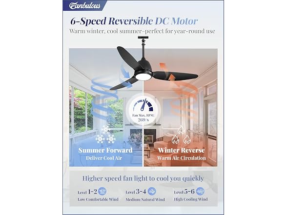 Fanbulous 42" Outdoor Ceiling Fan