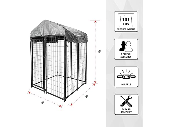Olympia Tools 6x4x4 Dog Kennel - Small O