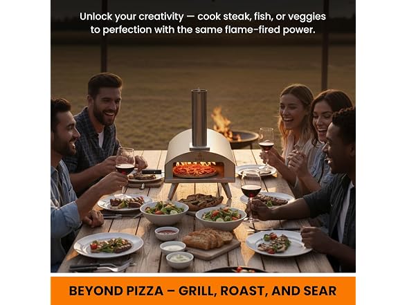 Stoke 13" Wood Pizza Oven W/ Gas Burner