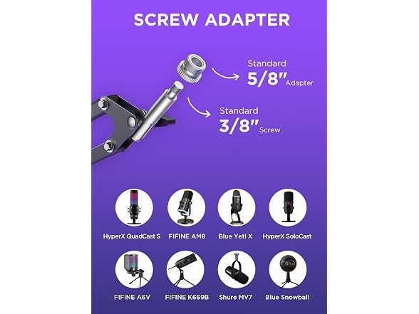 InnoGear Mic Stand Boom Arm Desk