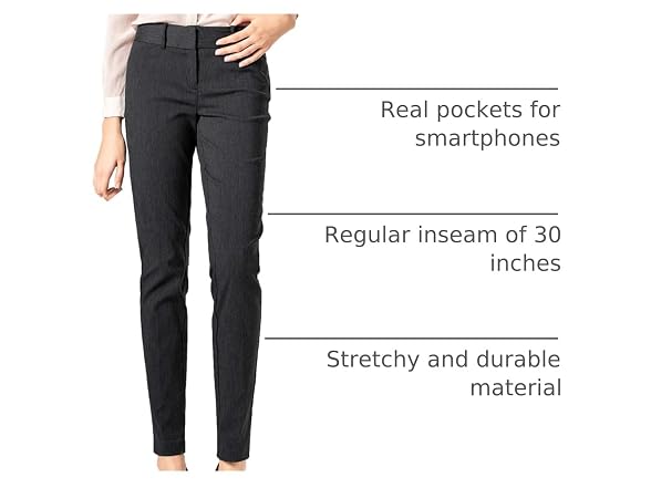 Satinato Women (4) Stretchy Trousers All Day Pants