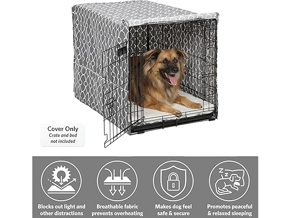 Midwest Homes Crate Cover w/ Protector