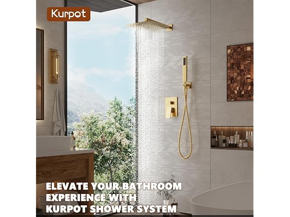 Kurpot Shower System 10" Handheld Combo