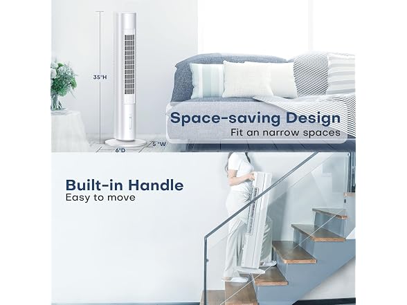 MYICY Evaporative Air Cooler, 35in, 3 speed