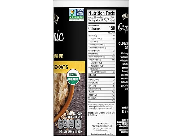 Better Oats Organic Old Fashioned Oats