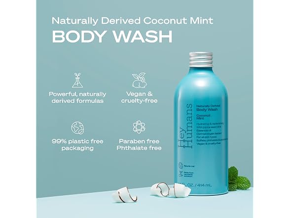 3Pk Coconut Mint Moisturizing Body Wash
