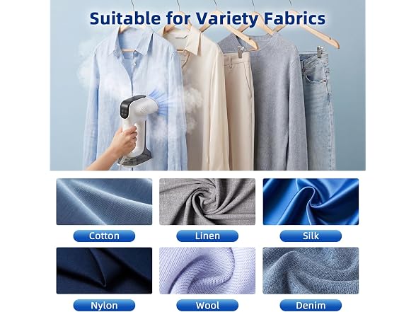 YEJOUMO 3500Pa Vacuum Steamer for Clothes
