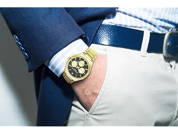 Geoffrey Beene Mens Watch Black Dial