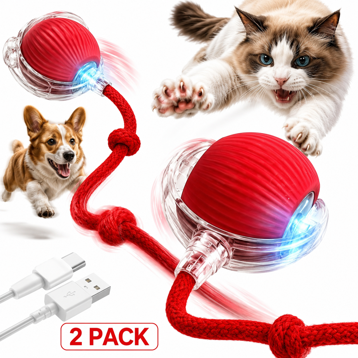 2 Pack Automatic Rolling Ball - Gallery 5