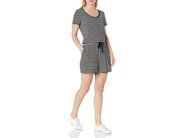 Amazon Essentials Womens Scoop Neck Romper
