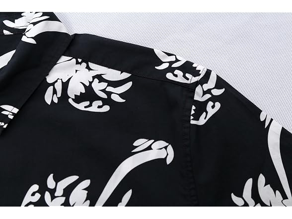 Nutexrol Men (M) Hawaiian Short Sleeve Palm Shirts