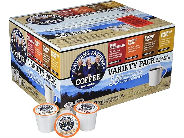 80Ct Founding Fathers Coffee Single Serve KCups