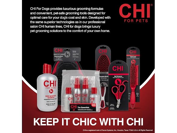 CHI for Dogs Double-Sided Shedding Rake and Blade
