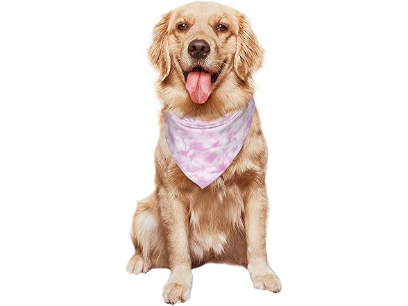 Vercosee Tie Dye Dog Bandana Pink