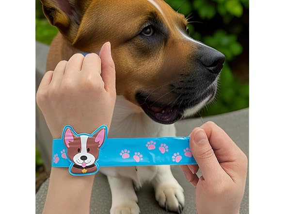 Fun Express Dog Slap Bracelets with Charm