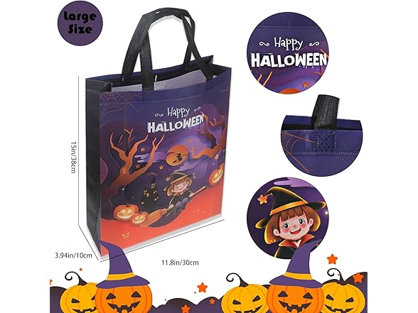 Trick or Treat Bags Halloween Tote Bags