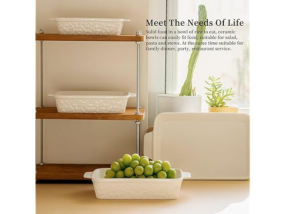 Dafuceramic Baking Dish Set of 4