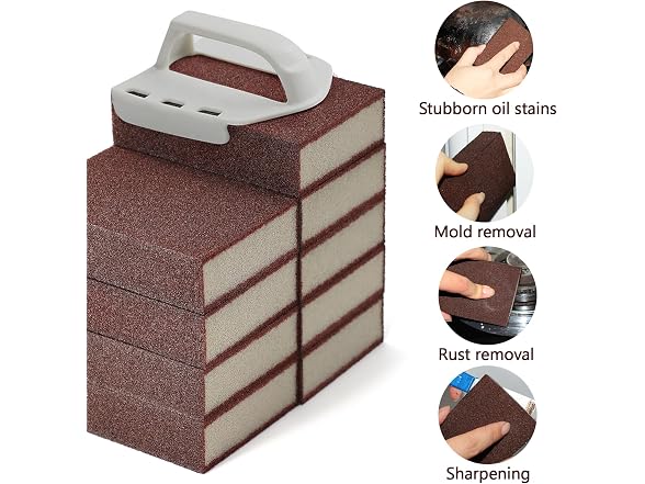 Garvonti 6 Pack Magic Carborundum Sponge