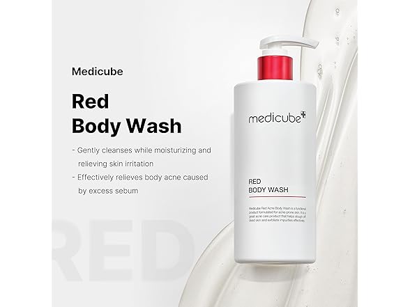 Medicube Red Acne Body Wash 14.10 Fl.oz