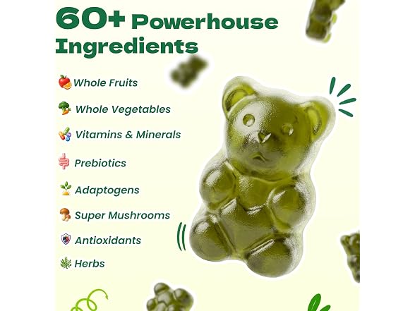 WepBio Greens Daily Gummies 160 Count