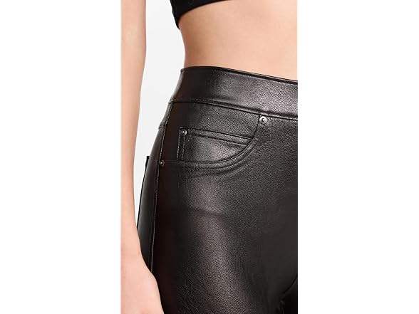 Spanx Women (S) Leather Like Ankle Skinny Pants