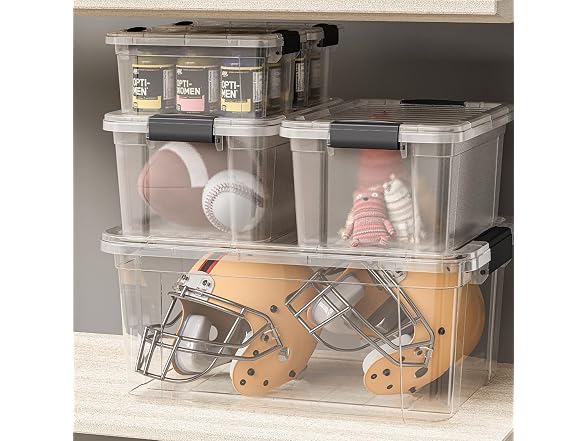 Superio Storage Bins with Lids1.85 Qt, 36 Pack