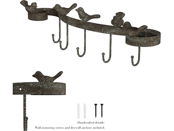 Lavish Home Decorative Birds on Ribbon