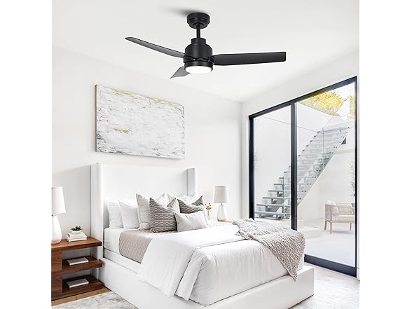 Parrot Uncle VZA01A116BK 42 Inch Black Ceiling Fan