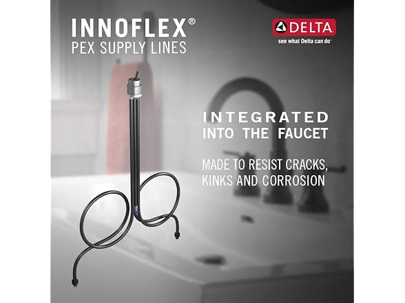 DELTA Bonacci Brushed Nickel Bathroom Faucet, Stainless
