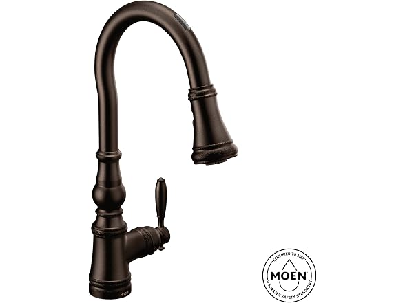 Moen Weymouth Chrome Smart Faucet Touchless Pull-Down