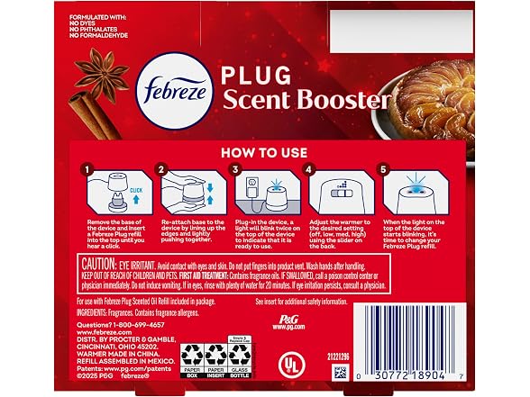 Febreze Plug Air Freshener Starter Kit Cinnamon