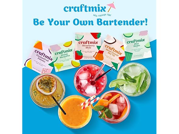Craftmix Cocktail Mixer Variety, 24pk