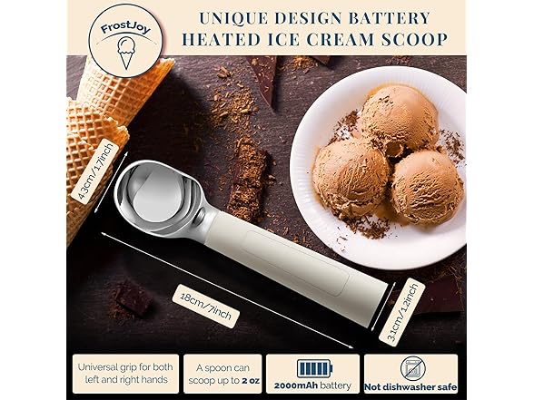 Heated Ice Cream Scoop