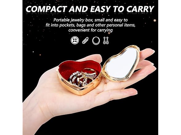 Heart shaped retro  jewelry box