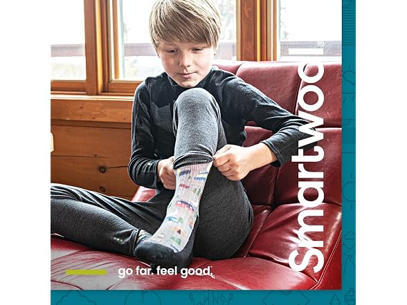 Smartwool Kids (S) Hike Full Cushion Crew Socks (T