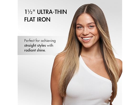 BaBylissPRO Nano Titanium Ultra-Thin 1 1/2-Inch Flat Iron 