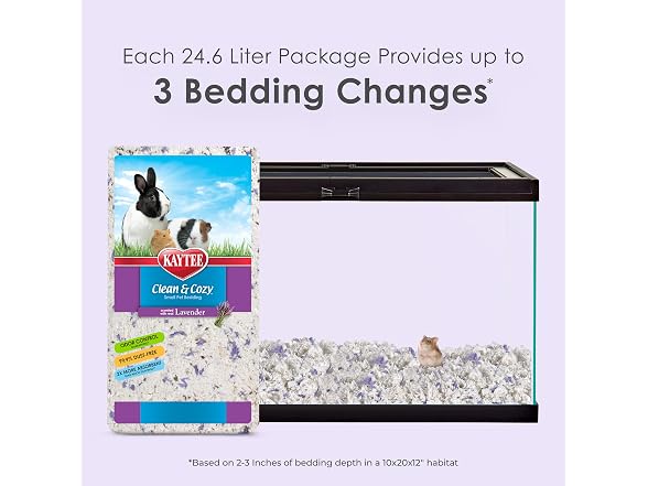 Kaytee Clean & Cozy Lavender Paper Bedding