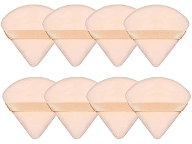 $1.99, Was $5.55, 64% Off! MMQ 8 Pieces Triangle Powder Puff Face Soft Triangle Nude dealfomo